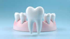 フッ素塗布後の歯のイメージ