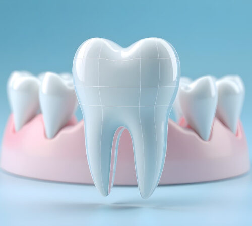 フッ素塗布後の歯のイメージ