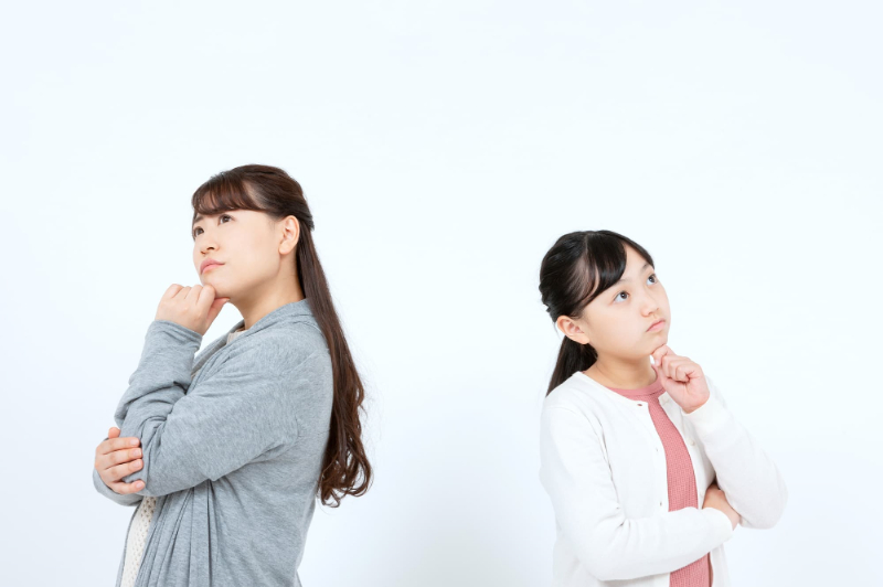 フッ素塗布とはと考える親子